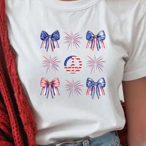 Coquette 4th of July Shirt: Patriotic American Flag Tee