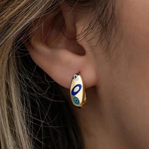 Geometric Hoop Earrings - 925 Sterling Silver Modern Pattern Hoop Earrings for Women - Dainty Everyday Jewelry Gift