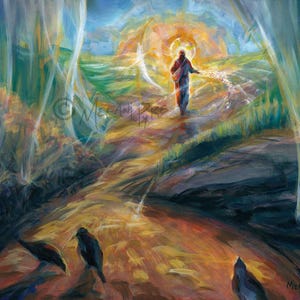 La parabole du semeur - peinture à l'huile originale ou impression sur papier ou toile - récolte d'oeuvres d'art chrétiennes inspirées de la Bible par l'artiste Melani Pyke