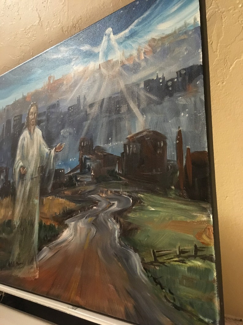 The Great Commission Original Acrylic Painting of Jesus Etsy