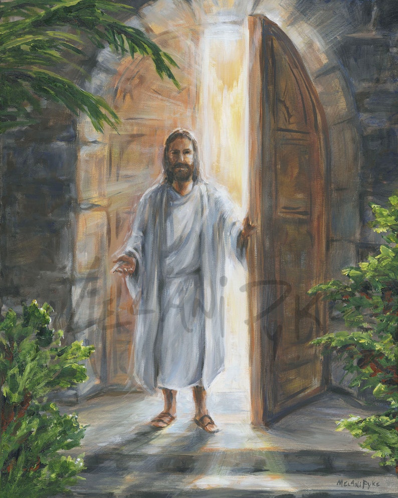 Painting//print Jesus Crist The Savior El Salvador Mexico art framed 17/"X 13/"Larg