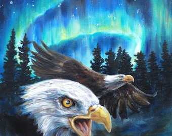 リアリズム 油彩 鷲 絵画 リアリズム 油彩 鷲 絵画