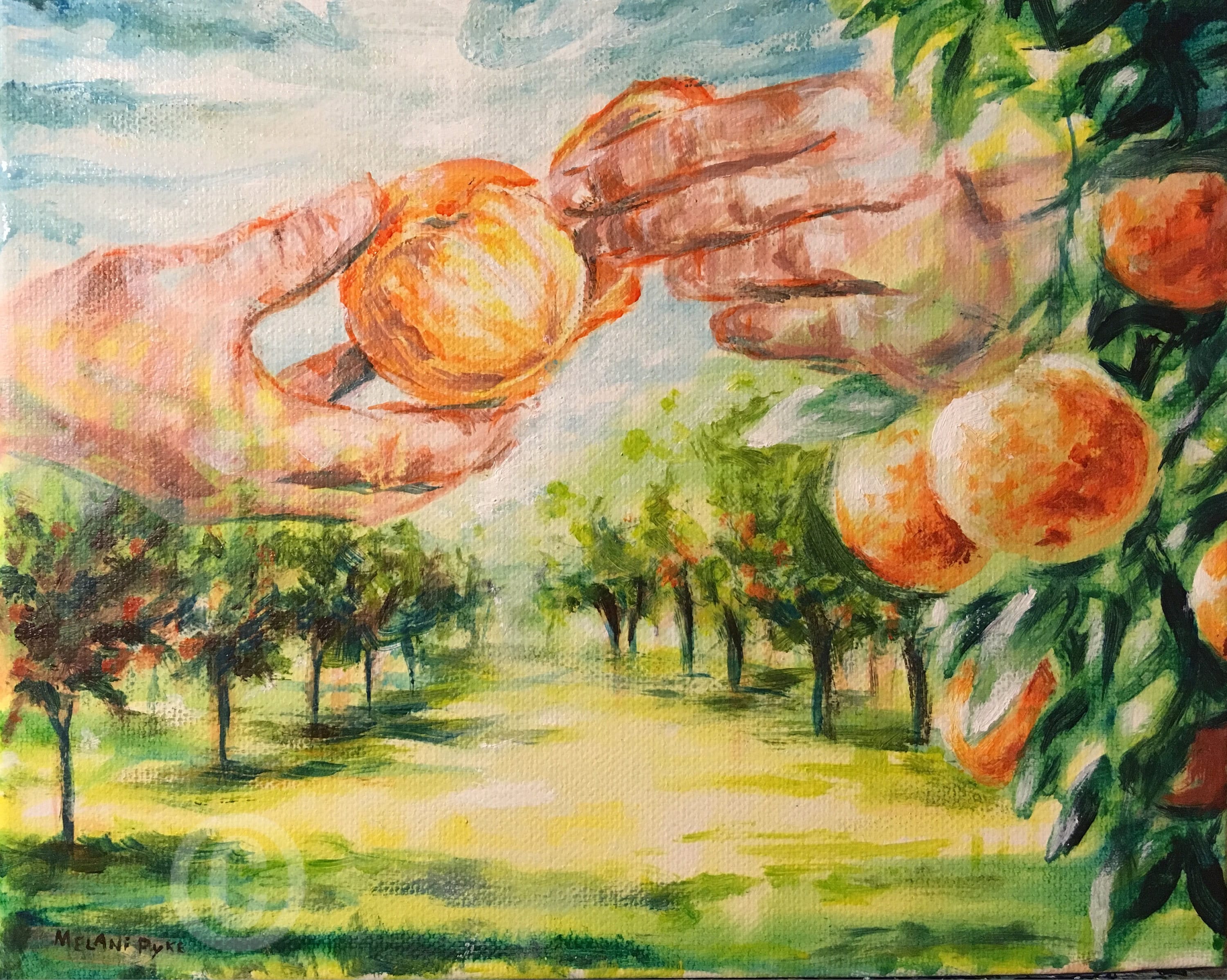 Orange Grove Painting