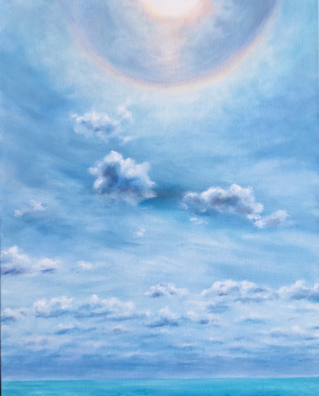 【絵画】青空の中の雲 64265328b4981b3b53f4db581e0971