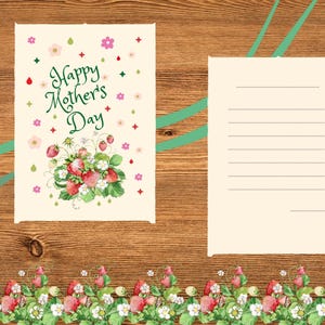 Digitale Postkarte, Muttertag Postkarte, zum Ausdrucken oder per E-Mail versenden - Instant Download
