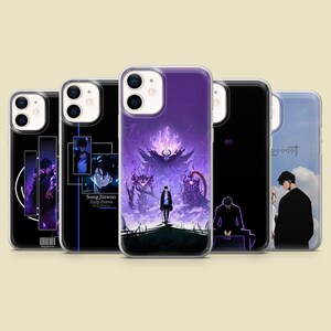 Solo Leveling Handyhülle Jin-Woo Anime Cover für iPhone 16, 15, 14, 13, 12, Samsung S25, S24, S23FE, S22, A16, A26, A56, Pixel 9Pro, 8A,7
