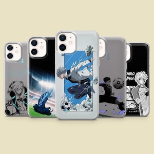 Custodia per telefono con lucchetto blu Nagi Seishiro Isagi Cover per iPhone 16, 15, 14, 13, 12, Samsung S25, S24, S23FE, S22, A16, A26, A56, Pixel 9Pro, 8A, 7