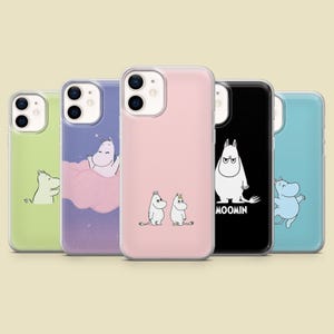 Moomin Phone Case Snufkin Art Finnish Troll Cover for iPhone 17Pro, 16, 15, 14, 13,12, Samsung S25, S24, S23Fe, S22,A16,A26,A56, Pixel 10, 9