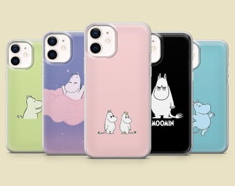 Moomin Phone Case Snufkin Art Finnish Troll Cover for iPhone 17Pro, 16, 15, 14, 13,12, Samsung S25, S24, S23Fe, S22,A16,A26,A56, Pixel 10, 9