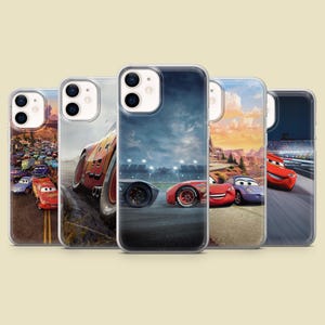 Cars Phone Case Lightning McQueen Speed Cover for iPhone 17Pro, 16, 15, 14, 13,12, Samsung S25, S24, S23Fe, S22, A16,A26,A56, Pixel 10, 9