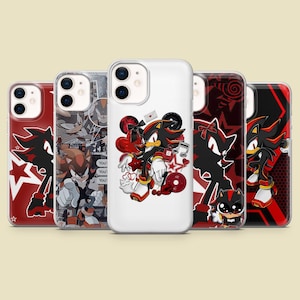 Shadow the Headgehog Phone Case Sonic Rival Cover for iPhone 17Pro, 16, 15, 14, 13,12, Samsung S25, S24, S23Fe, S22, A16,A26,A56, Pixel 10,9