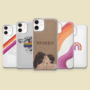 Lesbische Handytasche Pride LGBTQ Cover für iPhone 16, 15, 14, 13,12, Samsung S25, S24, S23FE,S22, A16,A26,A56, Pixel 9Pro,8A,7