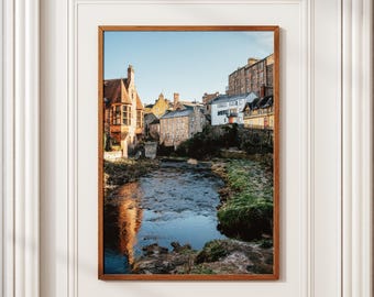 Dean Village Print: Edinburgh Scotland Travel Photography