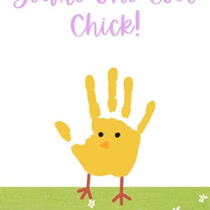 Handprint Chick Craft | Spring Toddler Art Activity (digital Download ...