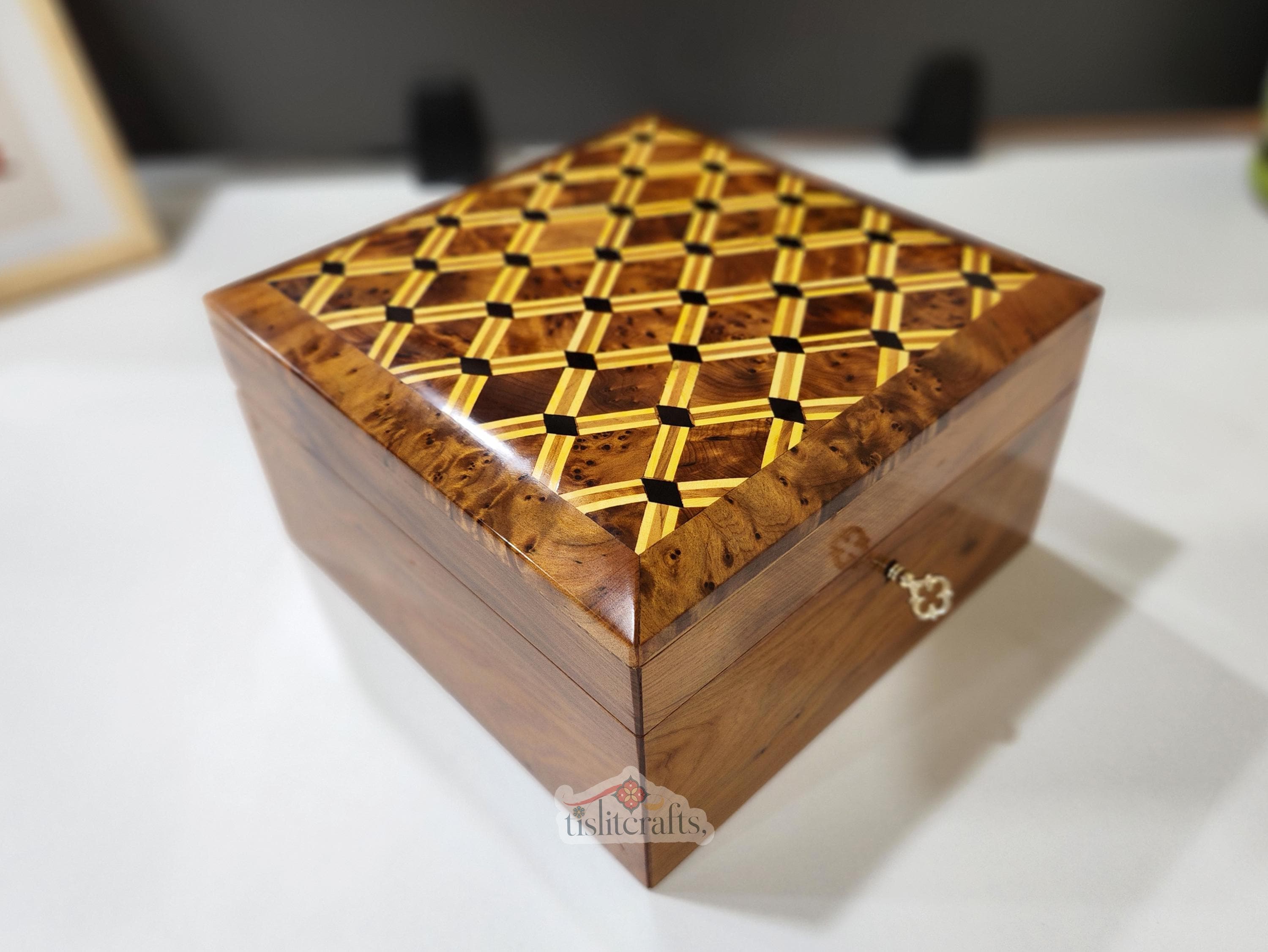 Decorative box 9x9x6 inches - Etsy 日本
