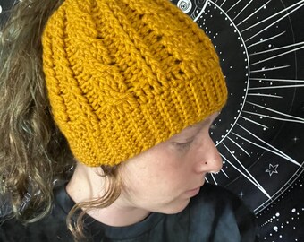 Braided Ponytail Beanie/Hat