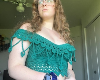 Goddess Crochet Crop Top