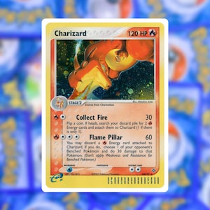 Tarjeta de lector electrónico Charizard 100/97 EX Dragon personalizada