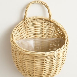Panier Naturel Suspendu, Cache-pot mural