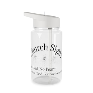 Inspirational Tritan Water Bottle: Faith & Fitness Hydration