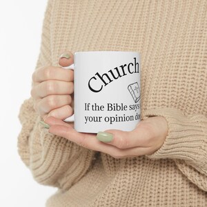 Ceramic Mug, Coffee Cup for Christian Friends,  11oz or 15oz