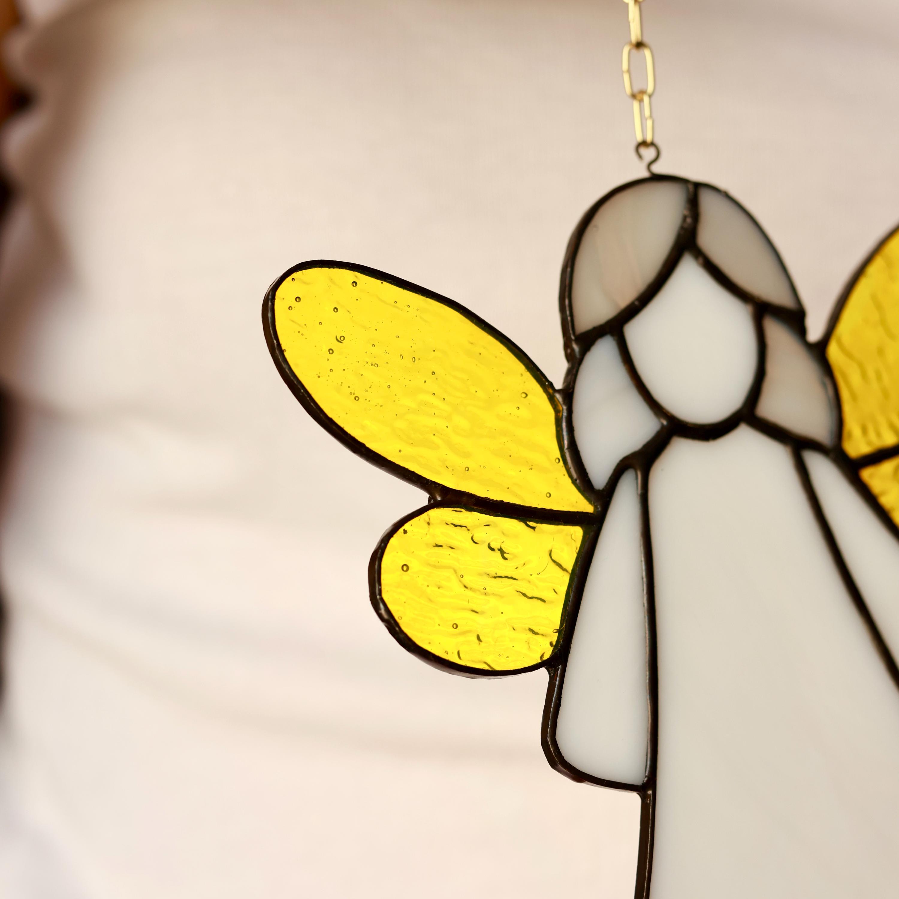 Angel Stained Glass Window Catcher, Angel Suncatcher for Communion ...