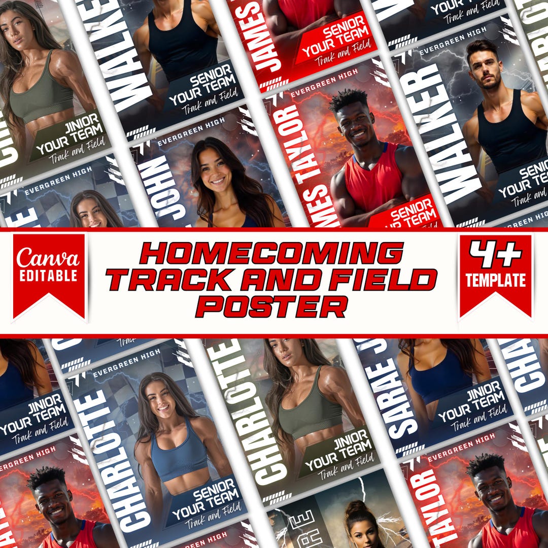 Track and Field Poster Templates, Sports Poster, Senior Sports Posters ...