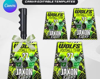 Cowbell Design Template, Editable Sport Cowbell Templates, Custom Cowbell Design, Football Cowbell Design, Football Cowbell, Cowbell Wrap