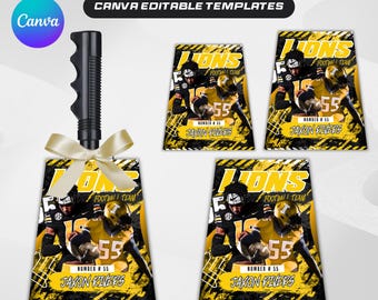 Cowbell Design Template, Editable Sport Cowbell Templates, Custom Cowbell Design, Football Cowbell Design, Football Cowbell, Cowbell Wrap