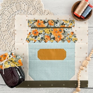 Jammin’ Quilt Block FPP Pattern - PDF Download - A Foundation Paper Pieced 12” Quilt Block with Link to YouTube Tutorial