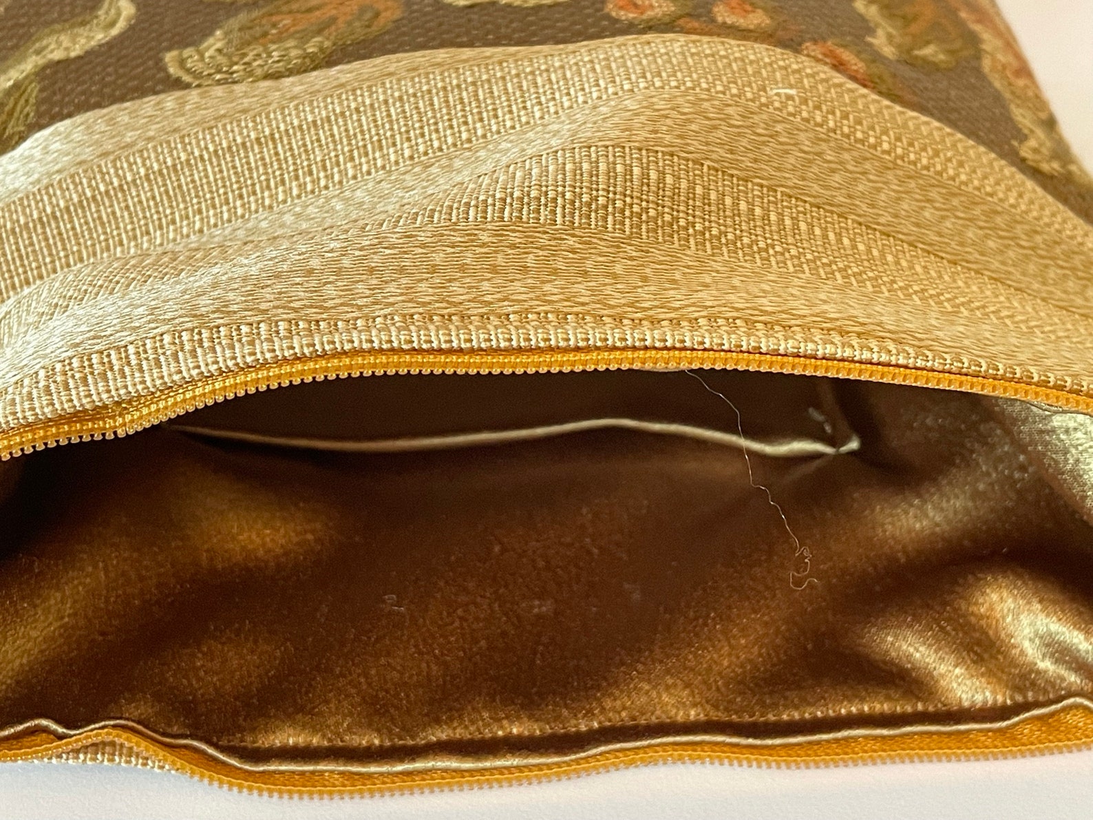 Messenger Bag in Sage Green and Gold Etsy