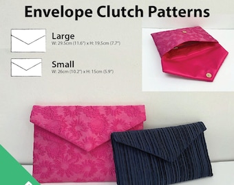 Envelope Clutch Digital Patterns - Large & Small