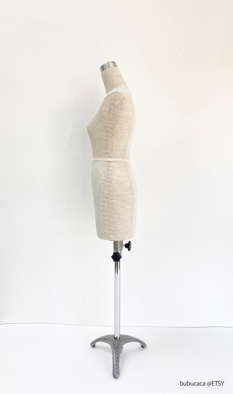 HALF SCALE Mannequin / Fully Pinnable / Mini Mannequin/ Cotton Linen NOT Human Size image 6