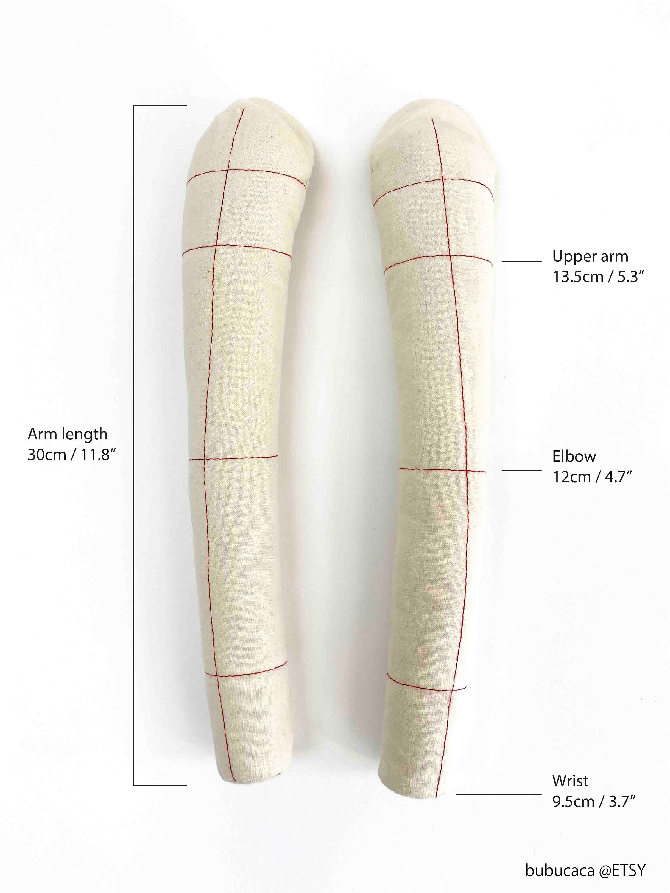 1 Paire De Bras Souples Pour Mannequin Couture - 60 Cm, Épinglables, Coton, Pour Robes Femmes - 7
