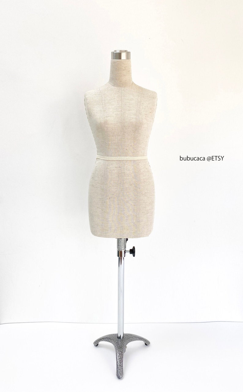 HALF SCALE Mannequin / Fully Pinnable / Mini Mannequin/ Cotton Linen NOT Human Size image 1