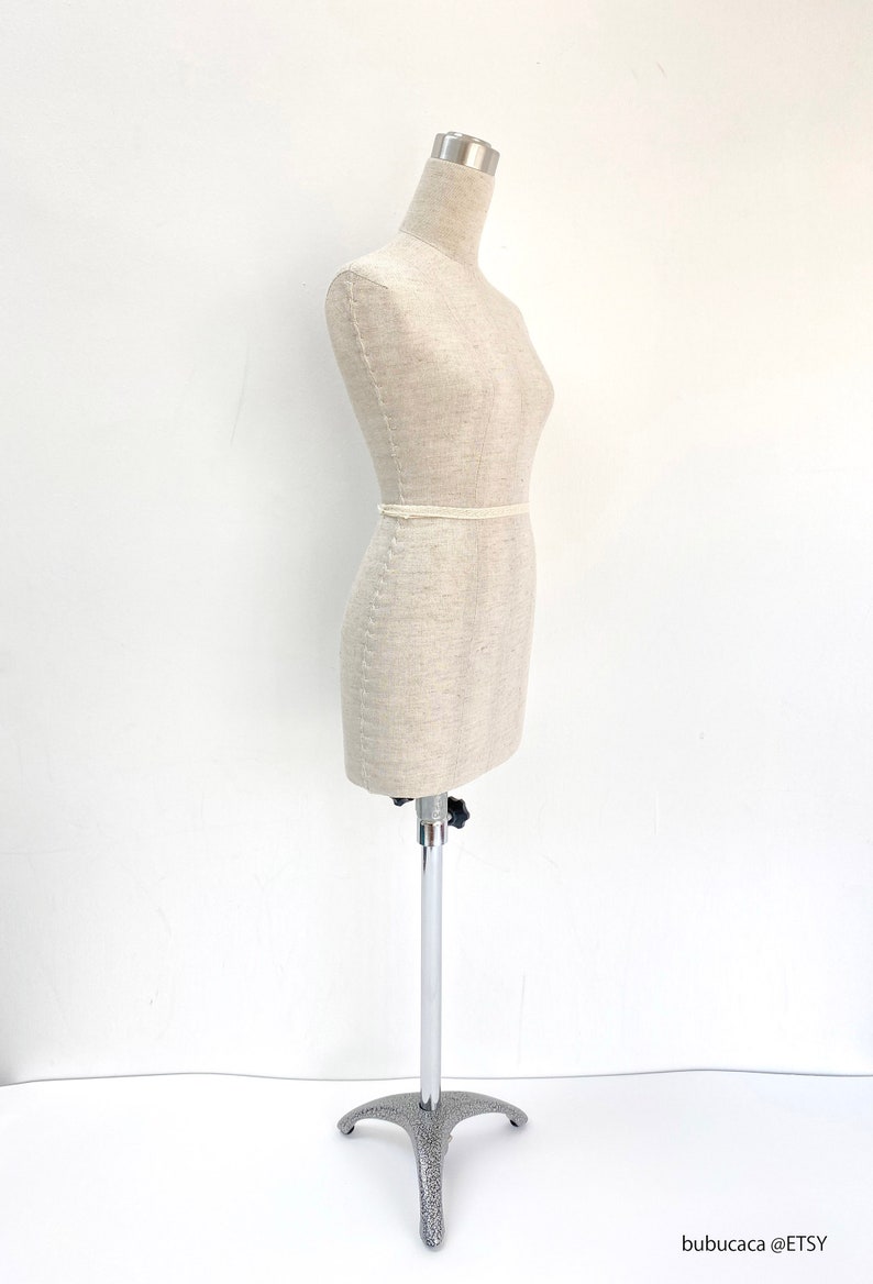 HALF SCALE Mannequin / Fully Pinnable / Mini Mannequin/ Cotton Linen NOT Human Size image 5