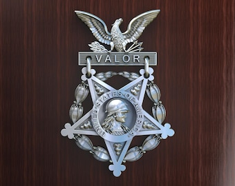 US Medal of Honour 3D  STL file for CNC