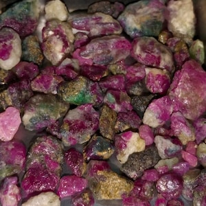 177ct Natural Pigeon Blood Ruby Rough lot from Batakundi Pakistan