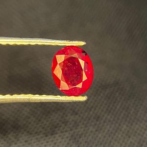 Natural Afghan Ruby Gemstone | Deep Red Faceted Loose 0.75 Ct July Birthstone