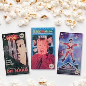 VHS Christmas Movie Ornaments Handmade Retro Christmas Tree Decoration