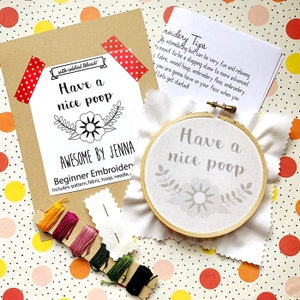 DIY Hand Embroidery Kits Bundle 3 for 33 Embroidery Kits for Beginners Funny Embroidery Kits Embroidery Designs image 2