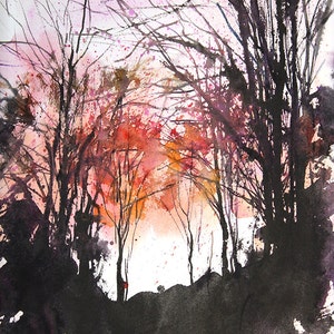 New England Landcape No.143, limited edition of 50 fine art giclee prints from my original watercolor