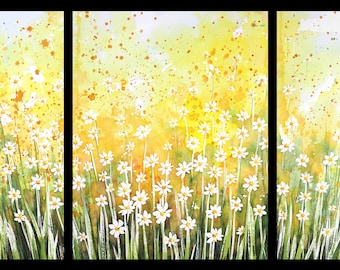 Triptych May 2019 no.1-S, limited edition of 50 fine art giclee prints from my original watercolor