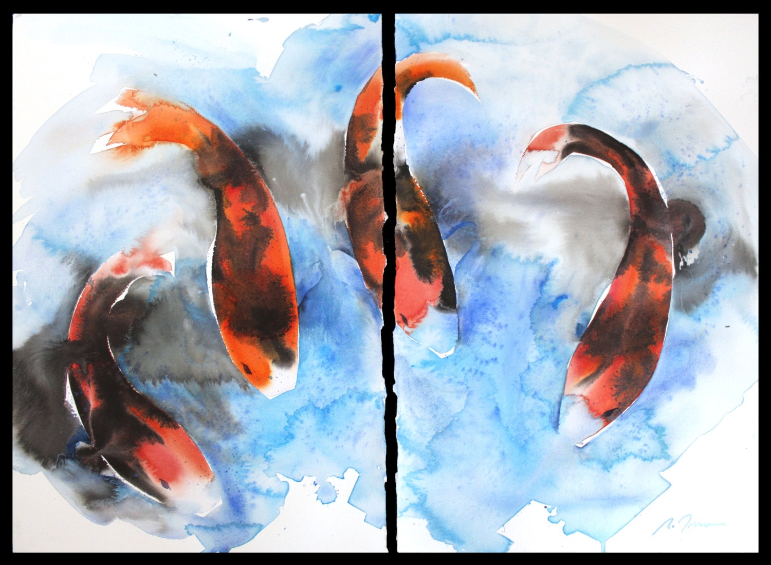 Koiページ Metallic Ochiba - koi #x0728s040 - Maruhiro Koi Farm