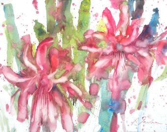 11x15 フレッシュピック No.232、インチ オリジナル水彩画 - Etsy 日本