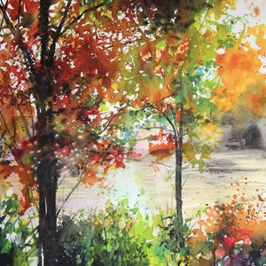 New England Landcape No.109, limited edition of 50 fine art giclee prints from my original watercolor