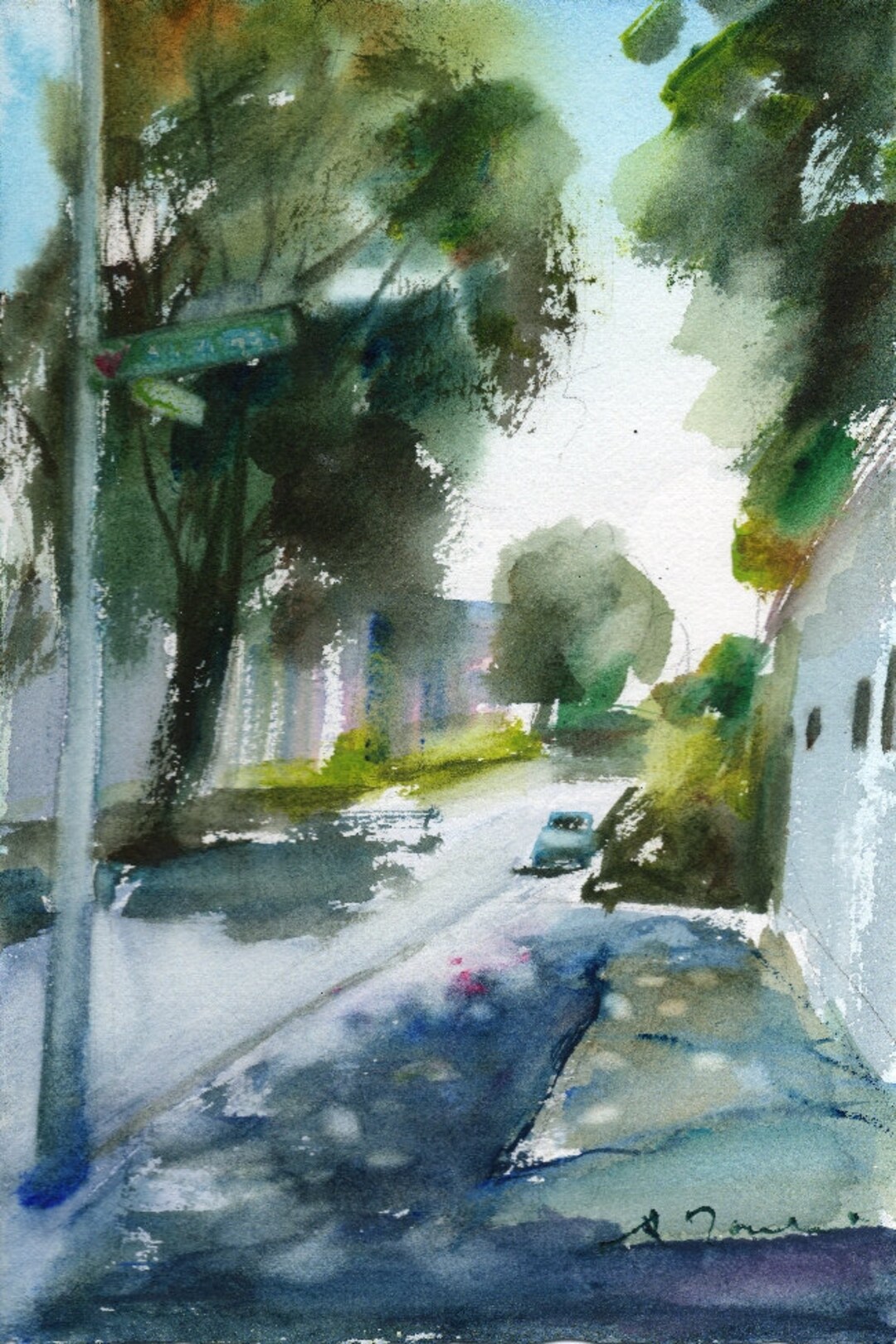 7.5x11 Worcester Sketchbook No.44, Original Watercolor - Etsy