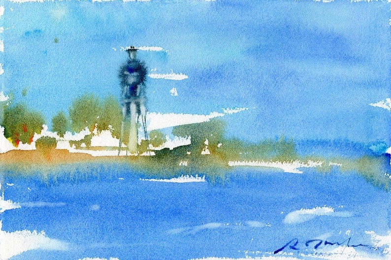 Florida Trip No.11, limited edition of 50 fine art giclee prints from my original watercolor image 1