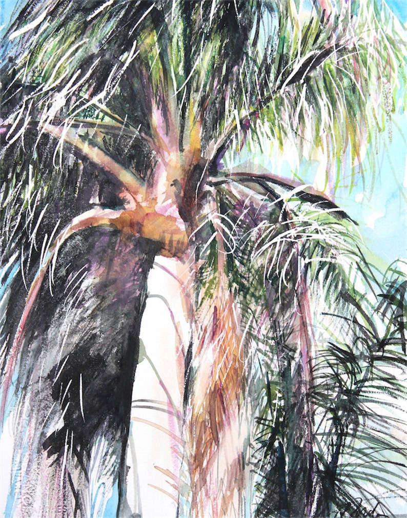 Florida Trip No.49, limited edition of 50 fine art giclee prints from my original watercolor image 1