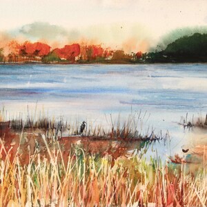 New England Landcape No.118, limited edition of 50 fine art prints from my original watercolor